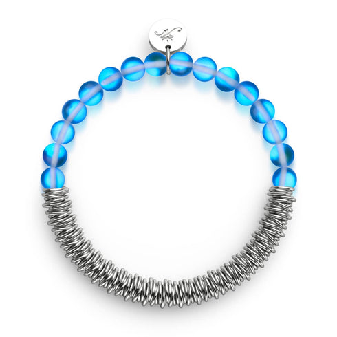 Saphir | Silber | Meerjungfrauenglas x Links of Love Armband